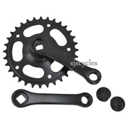 Steel Single Chainring Chainset 32T 3/32" - 102 mm Cranks