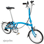 Brompton Brompton H6L Folding Bike - Lagoon Blue