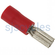 Wurth Cable Connector Red Insulated 2.8mm x 0.5mm Female x 1 - Fits B+M Dynamos &amp; Lights