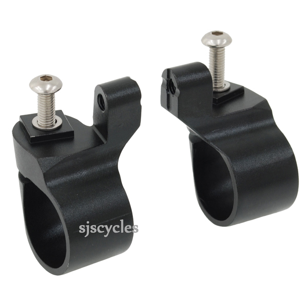 Jtek Special Thumb Shifter Brackets for 22.2 mm Bars Black