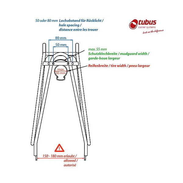 Tubus Cargo Rear Cycle Rack for 700c Wheels