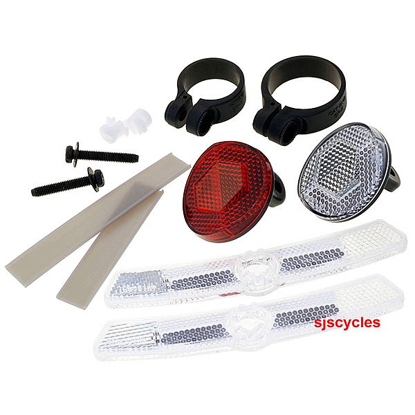 Cat Eye Wide Angle Front and Rear Reflector Kit for Bikes 