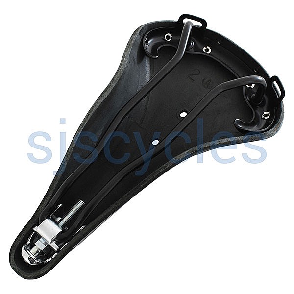 Brooks B17 Narrow Carved Black
