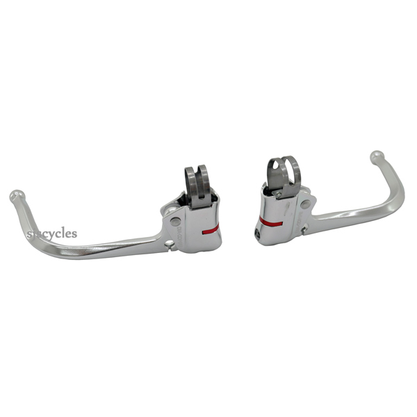 Dia-Compe DC139 Guidonnet Under-Drop Levers - 23.8mm Clamp - Silver