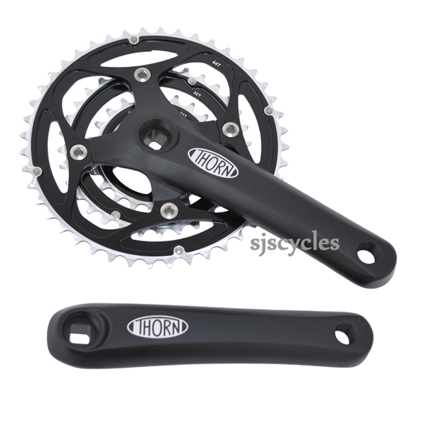 Sand Blast Anodized Black 104BCD 44T Chainring CNC Alloy For MTB Road Bikes