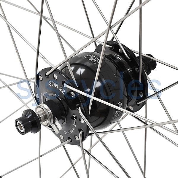 Roue arrière / 622 x 19C / Rigida - Ryde / Andra 10 / Noire / Shimano Roue arrière / 622 x 19C / Rigida - Ryde / Andra 10 / Noire / Shimano