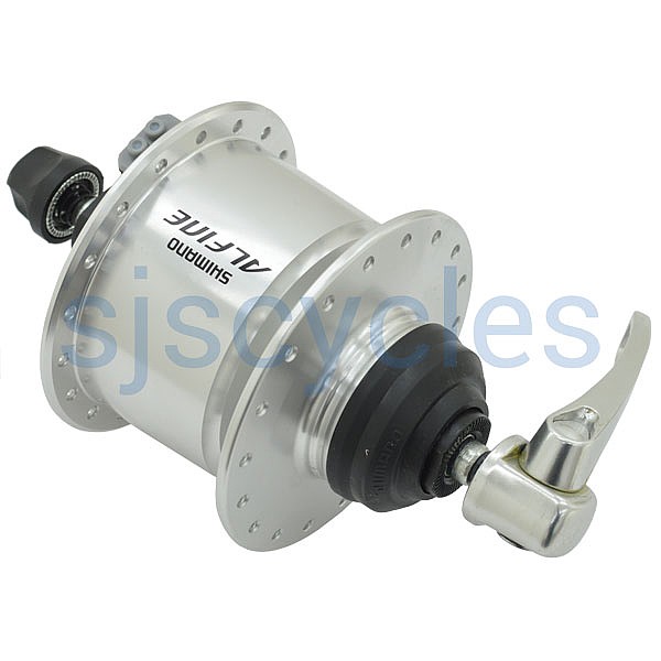 Shimano Alfine DH S501 Centre Lock Disc Dynamo Front Hub Silver