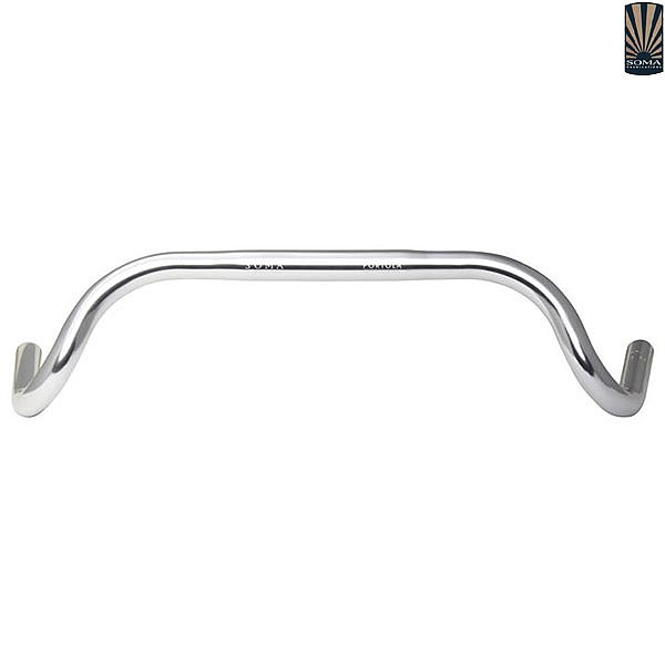 26.0 Silver Bicycle Handlebar 56cm SOMA Fabrications Portola Drop Bar 26.0 Silver Bicycle Handlebar 56cm SOMA Fabrications Portola Drop Bar