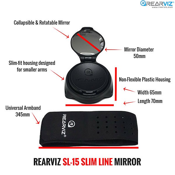 Rearviz wearable cycling mirror online