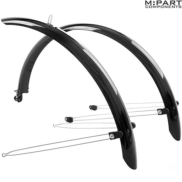M Part Commute Full Length Mudguards 700c x 55mm Black