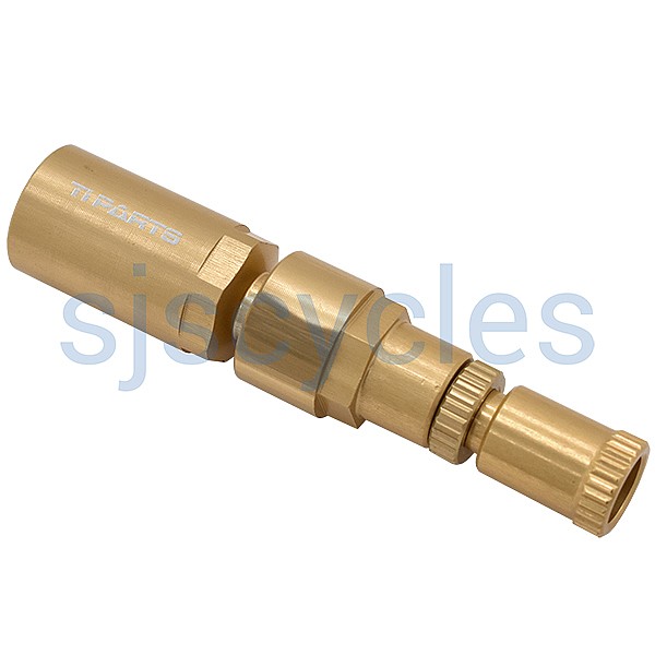 Ti Parts Workshop GOLD Derailleur Cable Anchorage for Brompton Bicycle shifter