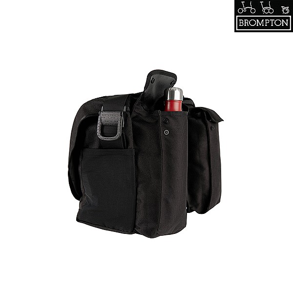 Small Metro Nylon Shoulder Bag in Black