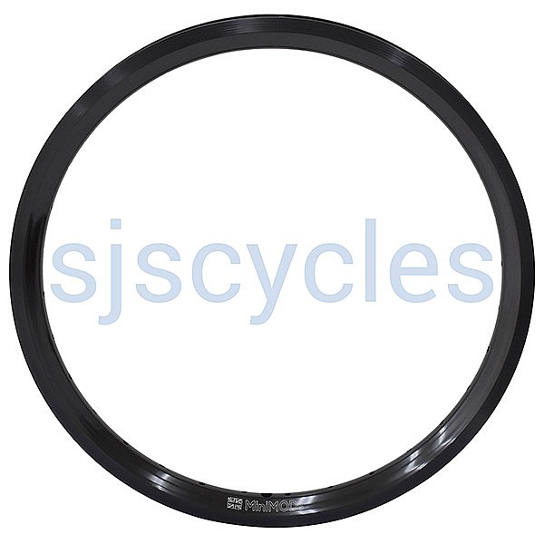 MiniMODs 16 349 Full Colour Aluminium Rim  - Gloss Black - 24 hole