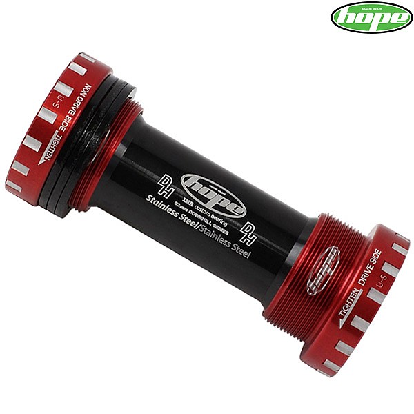 Hope Stainless Steel 24mm Bottom Bracket 83mm Red