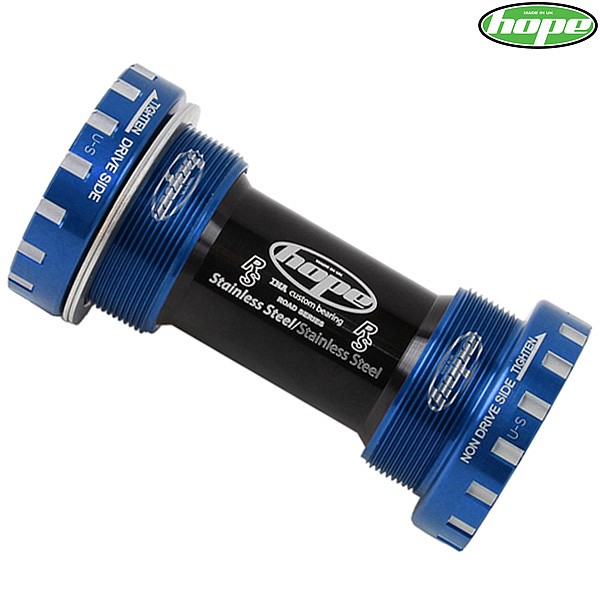 Hope Stainless Steel 24mm Bottom Bracket Road Blue