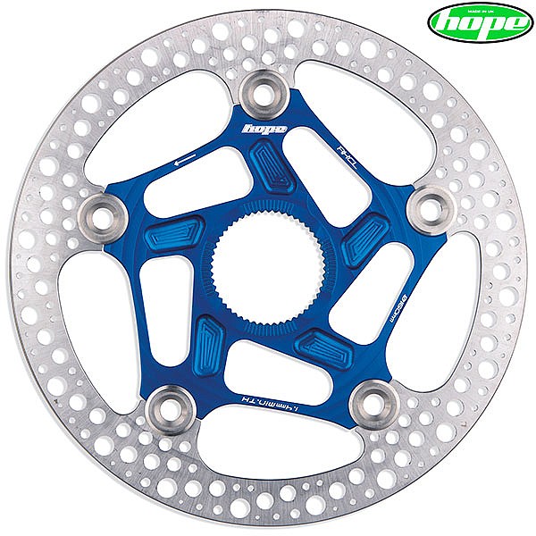 Hope RX Centre Lock Floating Disc Rotor Blue 160mm