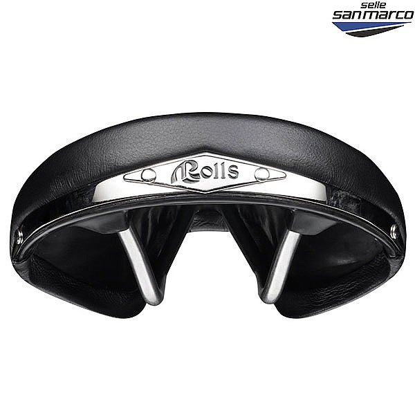 Selle San marco Rolls ブラック 490T019 Stylish Leather Bike Saddle