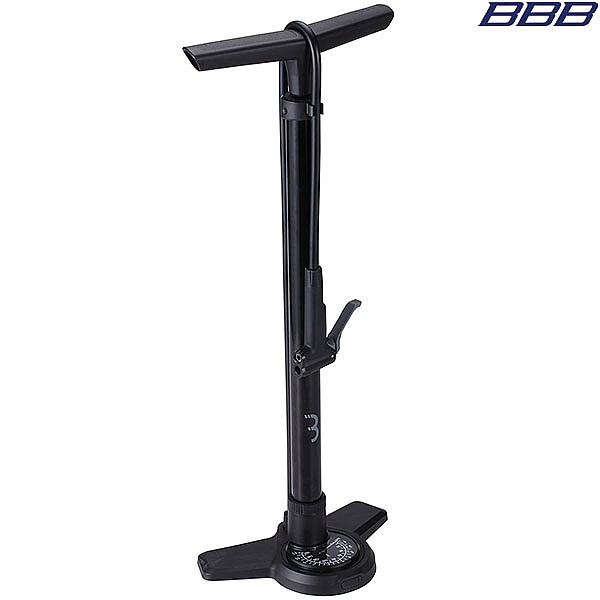 Bicycle pump store with gauge