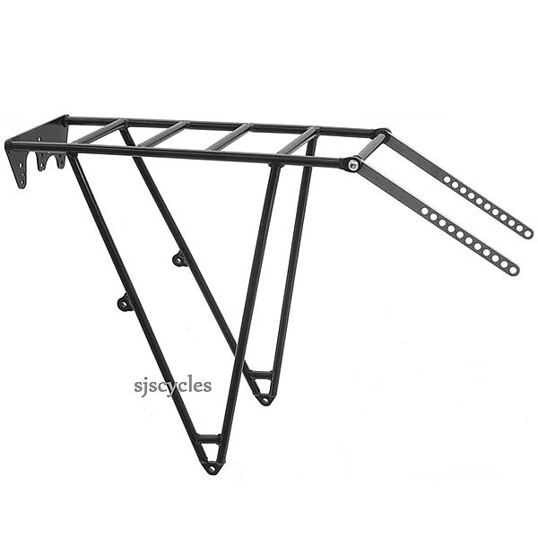Thorn LW Expedition Steel Rear Cycle Pannier Rack - Black Powdercoat