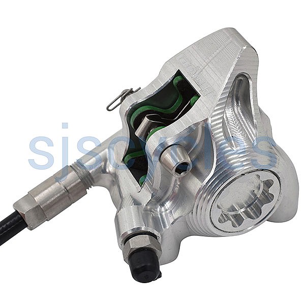 Hope Tech 4 X2 Flat Mount Left Disc Brake Silver