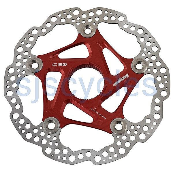 Hope MTB Centre Lock Floating Disc Rotor Red 160mm