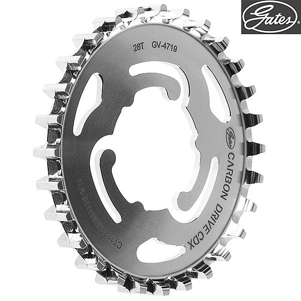 Gates Carbon Drive CDX Rear Shimano SF 6 Lobe Unified Inter 5E Sprocket Silver 28T