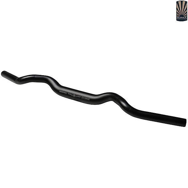 Soma Gullwing Handlebar - 31.8mm Clamp - 620mm - Black