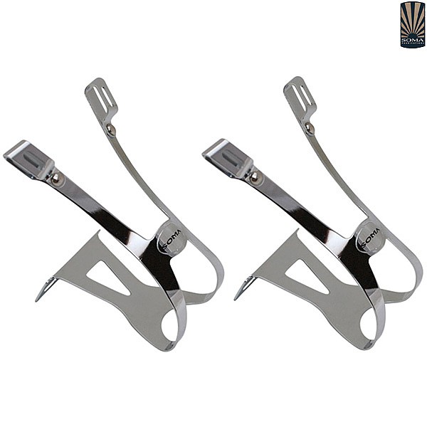Soma Toe Clips Double Gate Chrome Small Medium