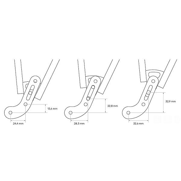Tubus Adapter Set for QR Axle Mounting Large 71600