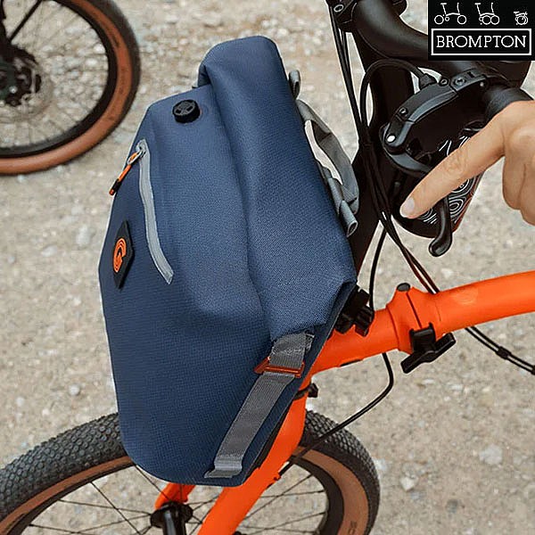 Brompton Borough WP Roll Top Small Navy/Grey