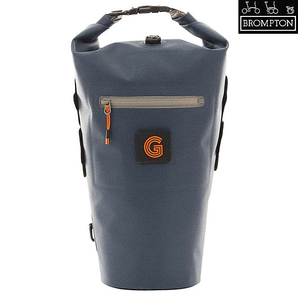Brompton Borough WP Roll Top Rack Bag Navy/Grey