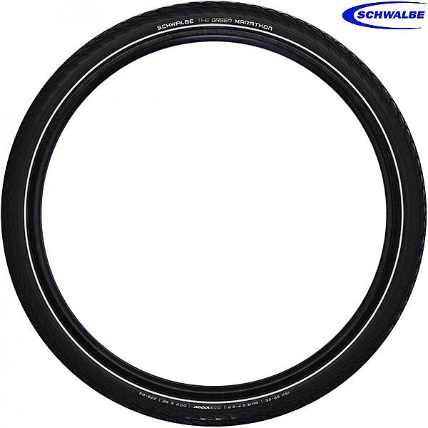 Schwalbe Green Marathon - Tråddæk - 16x1.35-1.75 - E-25