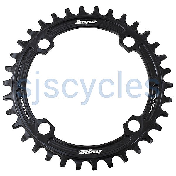 Hope R22 104mm BCD Arm Chainring Black 34T