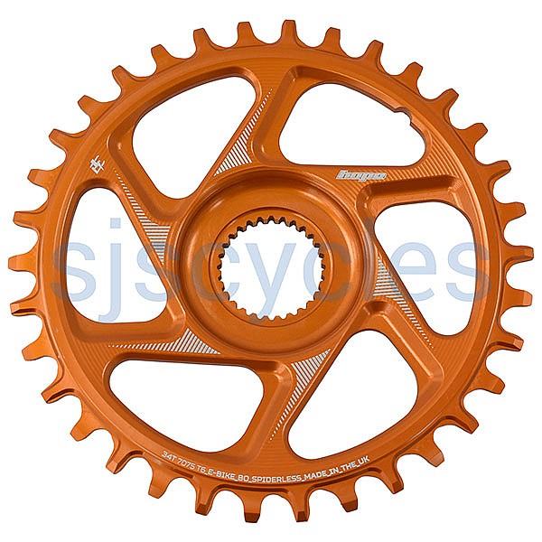 Hope R22 E-Bike Spiderless Retainer Ring Bosch Gen Orange 34T
