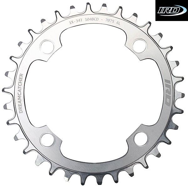 IRD Dreamcatcher 1X 104mm BCD Arm Chainring Silver 34T - Main Image