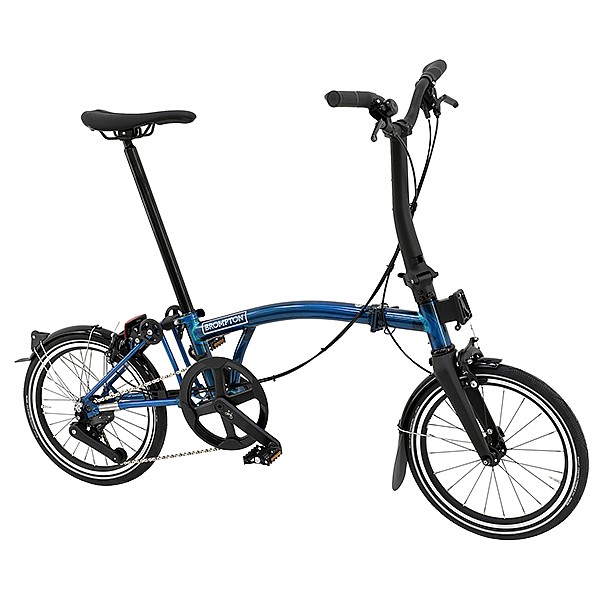 Brompton P Line High Bar Folding Bike Lunar Ice