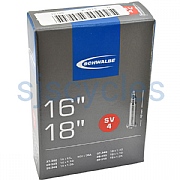 Schwalbe SV4 Presta Tube - 400a/16"/18" Tyres - 37-340 28-349 to 37-349 &amp; 28-355 to 35-355