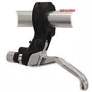 SJSC Brake Lever for Straight Bars - 22.2mm Clamp - Silver - Left Hand