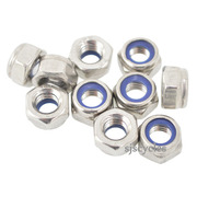 M6 Stainless Steel Nyloc Nut - Pack Of 10