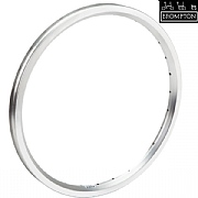 Brompton 16 x 1 3/8 349 Standard Drilled Double Wall Rim - Silver - 28 Hole