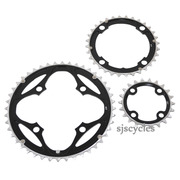 Thorn 104/64mm BCD 4 Arm Triple Chainring Set with Bolts - 44/32/22T