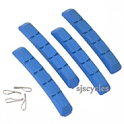 Swissstop Blue cartridge V Brake Pads - inc. Pins - for Ceramic &amp; CSS Rims