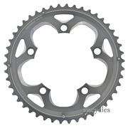 Shimano FC-CX70 110mm BCD 5 Arm Outer Chainring - Silver - 46T-G