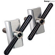 Brompfication Hinge Clamp Set - Titanium - Black Alu Handle
