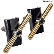 Brompfication Hinge Clamp Set - Titanium - Brass Handle