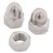 Ti Parts Workshop 1/2 Speed Rear Wheel Titanium Cap Nut Set