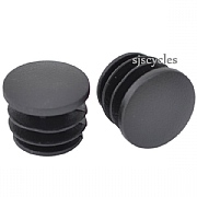 Handlebar Plastic End Caps - Black - Pair