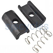 Ti Parts Workshop Lightweight T2 Titanium Hinge Clamp Plates - Black