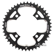 Sunrace MX0 104mm BCD 4 Arm Outer Chainring - Black - 44T