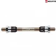 Weldtite Hub Spindle Axle 9.5mm x 175mm Nutted 